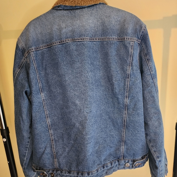 NWT Goodfellow Sherpa lined Jean Jacket - Picture 3 of 7